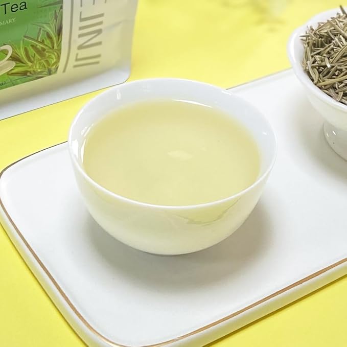 XIEJINJI Rosemary Tea, 40 Tea Bags – Pure Natural Rosemary Leaves for Digestive Support & Improved Circulation, Antioxidant-Rich, Caffeine-Free, Eco-Conscious Tea Bags