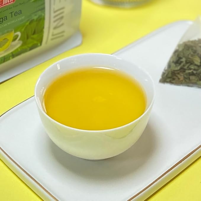 XIEJINJI Moringa Leaf Tea, 40 Tea Bags – Pure Moringa Superfood Infusion for Digestive Comfort & Immune Boost, Nutrient-Dense, Non-GMO, No Additives, Caffeine-Free