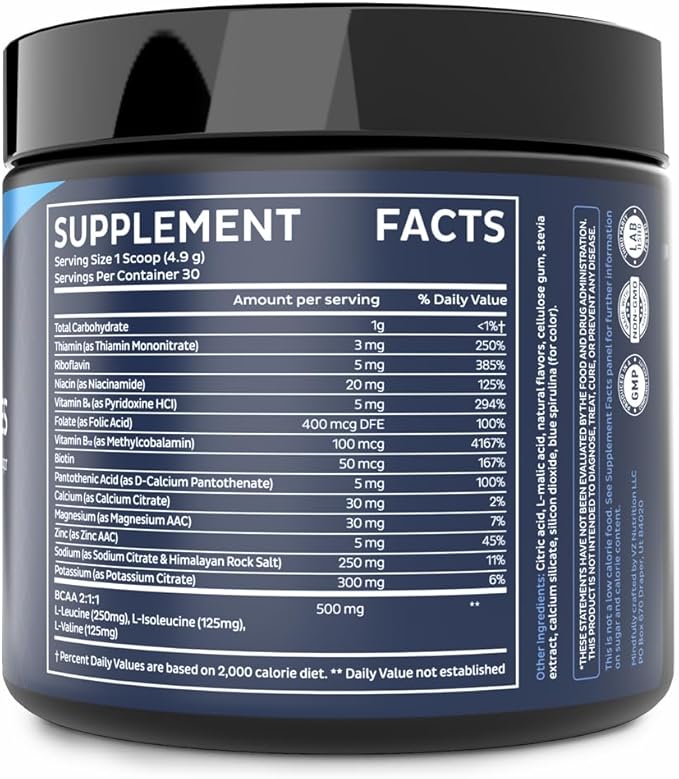 Zeal Electrolyte Powder - 90 Servings | Keto Electrolytes Powder | Zero Sugar, BCAAs, B-Vitamins | Potassium, Zinc, Magnesium | Hydration Powder Recovery Drink | Red White Blue Frozen Pop