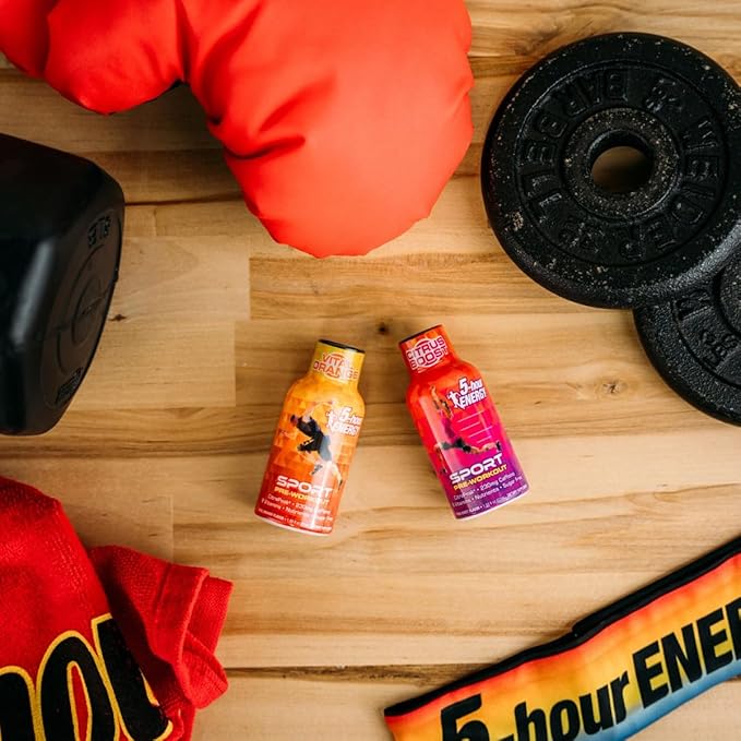 5-Hour Energy Extra Strength Sport Shots with Citrapeak, Citrus Boost Flavor, Pre-Workout 24 Count (1.93 fl oz)