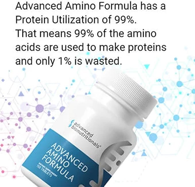 – Advanced Amino Formula Tablets, Amino Acid Supplement, Build Muscle, Post Workout Recovery, Energy, Stamina, Non-GMO, Gluten Free, Dairy Free, Vegan (150 Tablets)