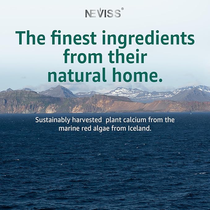 (2 Pack) Calcium Gummies for Women, Sugar Free Calcium Supplement from Sustainable Algae (3rd Party Tested) with Vitamin D3 K2, C, Zinc, Boron, Manganese for Bone Strength, Calcium Absoption, Vegan