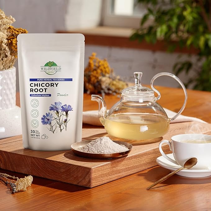 30 Bags Tea Chicory Root Tea Herbal (Cichorium Intybus) - 30 Count 1.5g Bags Chicory Root Herb Achicoria