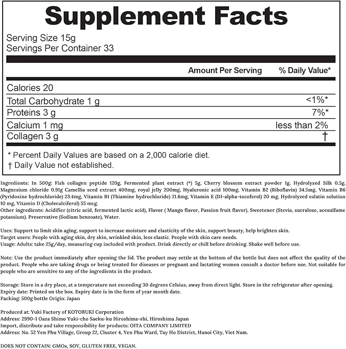 82X Classic Collagen - Marine Fish Tuna Collagen Peptides Liquid Drink for Skin Hair Nails from Japan with 82 Fermented Plants, Vitamins, Minerals & Supplements