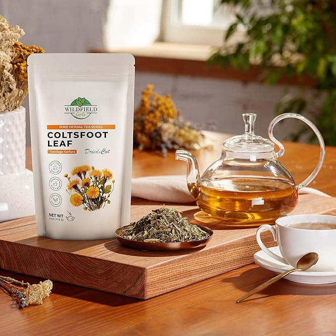 4 oz. Coltsfoot Herb Leaf Tea (Tussilago Farfara) - 113g Coltsfoot Leaf Herb Tea Uñ De Caballo