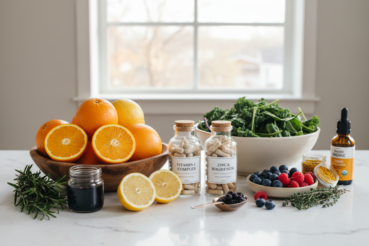Immune Boosting Routine: Vitamin C, Minerals & Supplements, and Organic Care