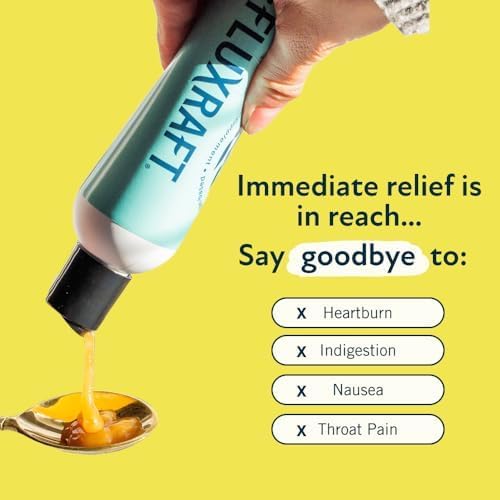 Acid Reflux Therapy, Organic Alginate, Rapid & Long Lasting Gerd, LPR & Digestion Symptom Support, Zero Sugar, Gluten Free, Low Sodium, Lemon Ginger, 47 Gel Servings Per 8 OZ Bottle, 2 Pack