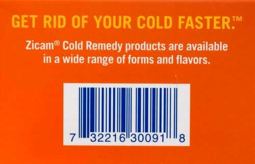 Zicam Cold Remedy Zinc Rapidmelts | Orange Cream Flavor | Shortens Cold Duration | Sugar-Free | Homeopathic
