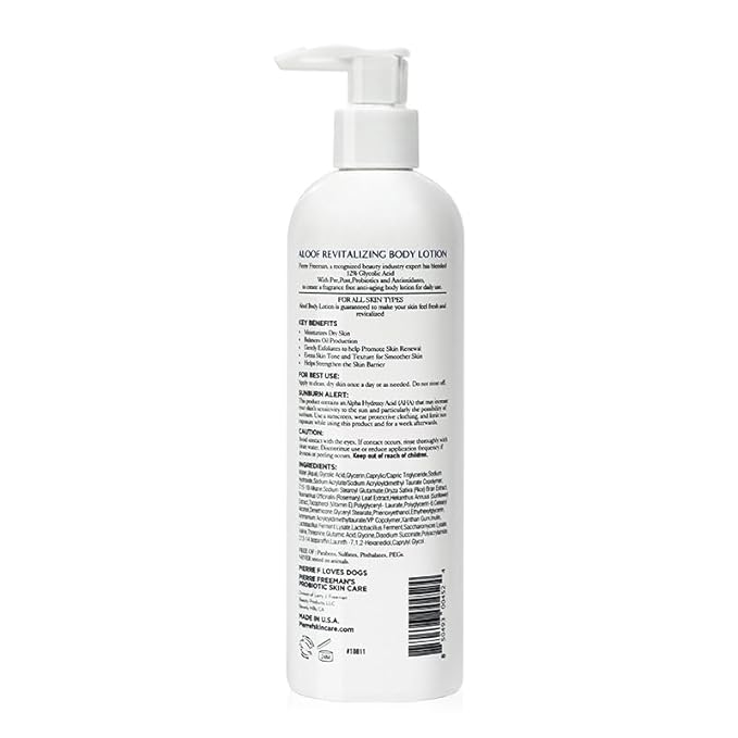 ALOOF Revitalizing Body Lotion (12oz 355ml) with 12% AHA Glycolic Acid