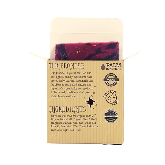 Varina Natural Constellation Bar Soap - Gentle Cleansing for Sensitive Skin, Sweet and Vanilla - 3 Pack