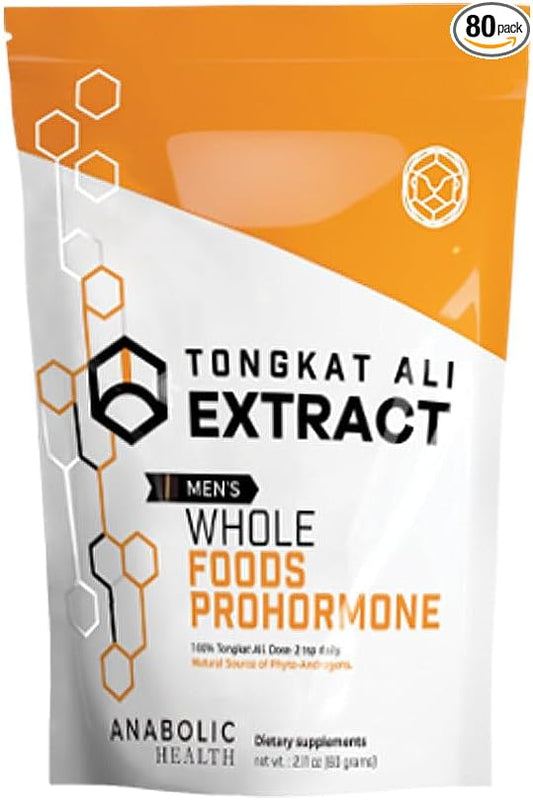 Yellow Tongkat Ali Extract (Eurycoma Longifolia) – Natural Testosterone & Vitality Support, Enhances Energy, Stamina, Muscle Growth & Performance – 80 Capsules