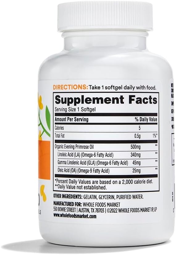 365 by Whole Foods Market, Evening Primrose Oil 500 mg, 120 Count