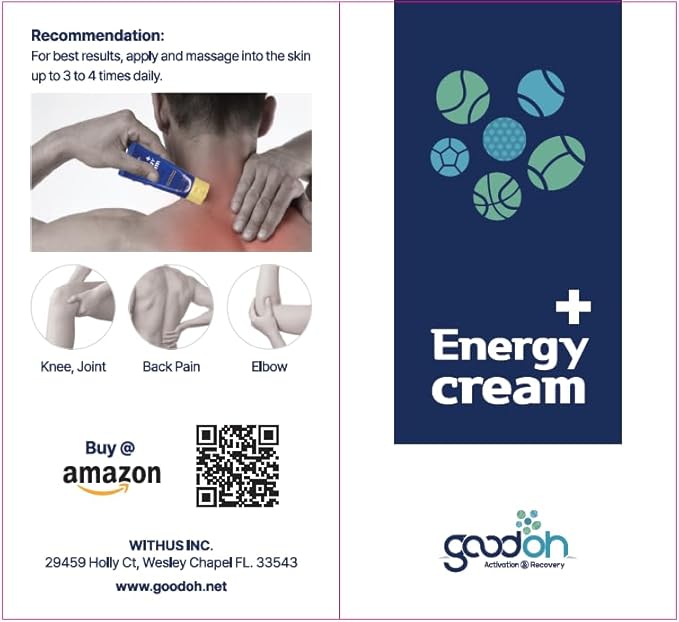 Muscle and Joint Relief Cream - Glucosamine Chondroitin MSM - Fast Comfort from Muscle Soreness & Joint Stiffness – Glucosamine Chondroitin & Liposome Technology - Quick Absorption – 3.38oz