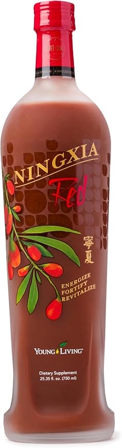 Young Living NingXia Red | 25.35 oz Bottle | Antioxidant-Rich Superfruit Blend | Antioxidant Drink | Increase Physical Energy | Features Wolfberry, Plum, Aronia, Cherry, Blueberry, & Pomegranate