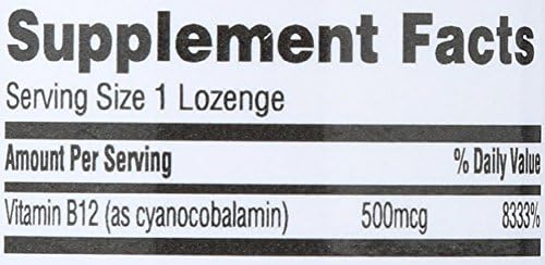 365 by Whole Foods Market, Vitamin B12 500mcg Lozenges, Cherry Flavor, 50 ct