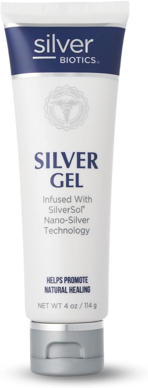 American Biotech Labs Silver Biotics Patented Multivalent SilverSol 20 PPM Soothing Skin Gel | Versatile 4.0 oz for Skin Comfort and Wellness
