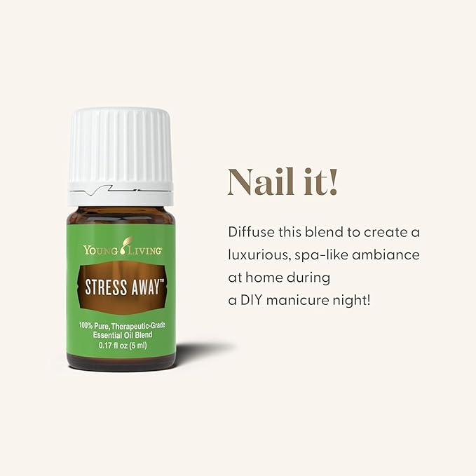 Young Living Essential Oil Blend | Refreshing & Soothing Aroma | 100% Pure Essential Oil for Home, Work, & Personal Use | Stress Away | 5 ml