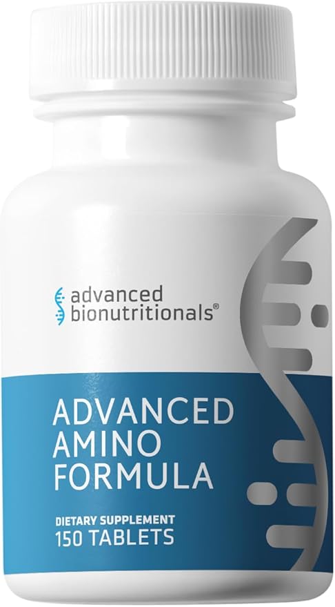 – Advanced Amino Formula Tablets, Amino Acid Supplement, Build Muscle, Post Workout Recovery, Energy, Stamina, Non-GMO, Gluten Free, Dairy Free, Vegan (150 Tablets)