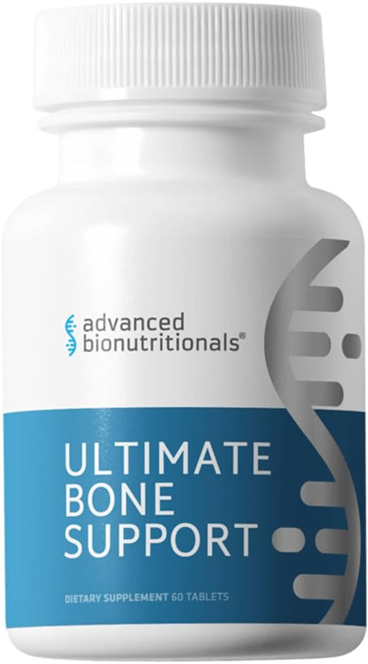 Advanced Bionutritionals – Ultimate Bone Support Supplement, Strontium, Silica, Vitamin K2 and D3, Support Bone Health, Bone Strength, Non GMO, Gluten Free, Dairy Free, Soy Free, Vegan (60 Tablets)