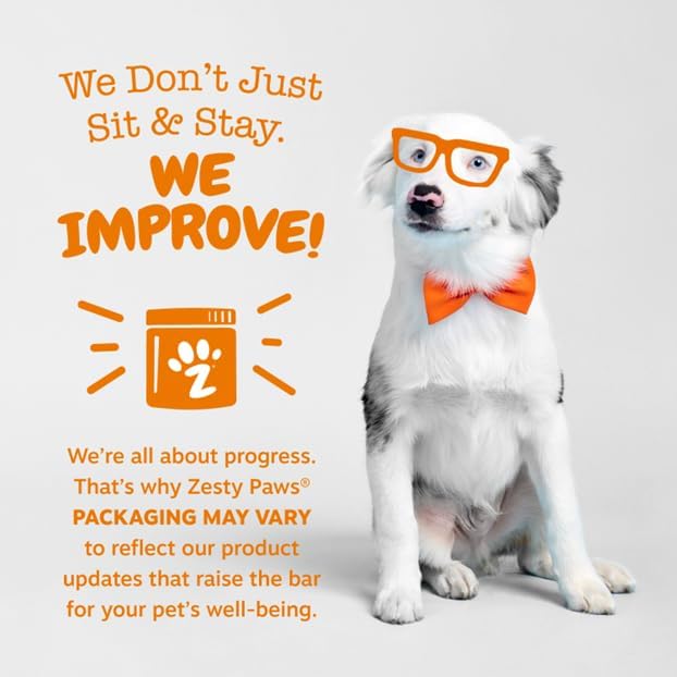 Zesty Paws Hip and Joint for Dogs, Glucosamine for Dogs Hip and Joint Supplement with Chondroitin, MSM, Vitamins C & E - Duck, 250 Count