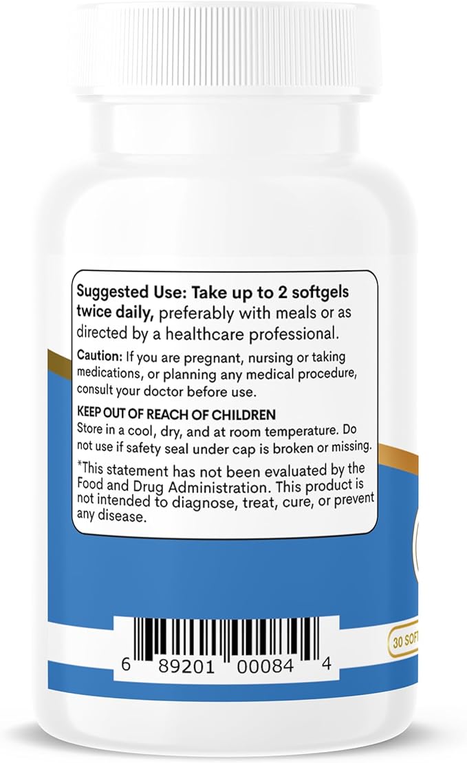 ZEN LIFE HERB IQ+ Brain - Caffeine-Free, Clinically Tested Focus, Concentration, Memory & Energy, Natural Plant-Based Herbal Supplement, No Added Vitamins/Minerals/Mushroom/Sugar (30 Softgels)