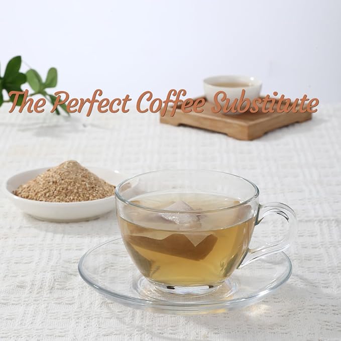 100 Premium Chicory Root Tea bags, Made with 100% Natural Chicory Root, Coffee Alternative，Support Liver Health & Rich in Antioxidants, No Additives & Caffeine Free.