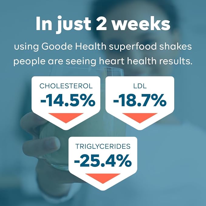 Goode Health Meal Replacement Shake, Moroccan Chocolate - 15g Plant-Based Vegan Protein Powder - High Fiber Meal Replacement Shake - Dairy Free, Gluten Free, Zero Sugar - GLP-1 Friendly