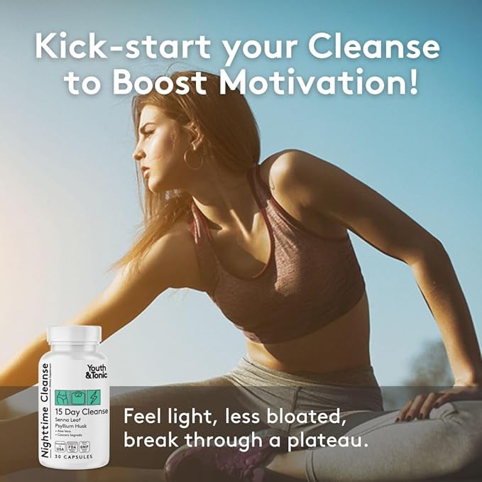 Youth & Tonic Dietary Discipline for Mindful Eating, Cleanse, Detox & Energy Support – Water Weight, Gut Cleanse & CortiThermo Shape for Metabolism, Loss of Body Fluids, Break The Plateau, 90 Pills