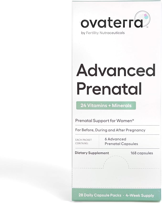 Advanced Prenatal Vitamins for Women with 550mg Choline, Methylfolate, Chelated Iron & 24 Nutrients, Best Prenatal Vitamins for Women, Prenatals with Methylfolate – 28 Daily Packs