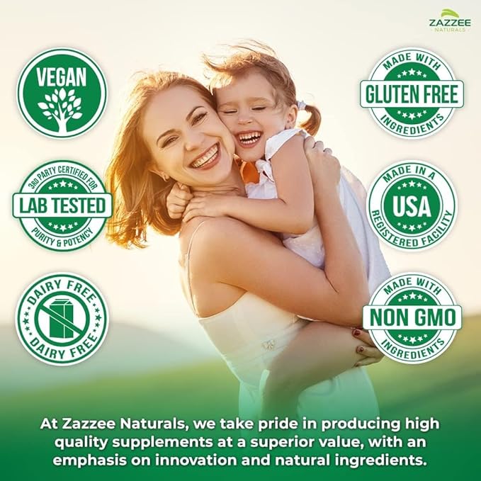 Zazzee Myo-Inositol Powder, 3 Month Supply, 92 Servings, 2000 mg per Serving, Free Scoop for Exact Dosage, 6.49 Ounces, 100% Pure, All-Natural Fertility and Reproductive Support, Vegan, Non-GMO