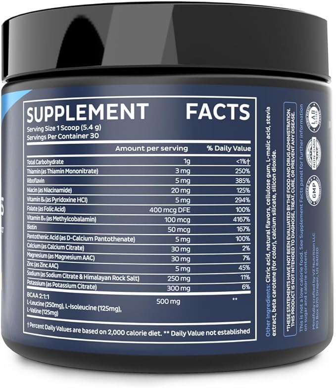 Zeal Electrolyte Powder - 90 Servings | Keto Electrolytes Powder | Zero Sugar, BCAAs, B-Vitamins | Potassium, Zinc, Magnesium | Hydration Powder Recovery Drink | Orange Creamsicle