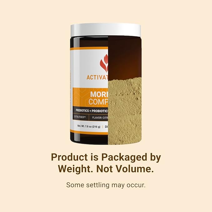 ACTIVATEDYOU Morning Complete Daily Wellness Greens Superfood Drink Mix for Gut Health w/Prebiotics, Probiotics, Antioxidants, Green Superfoods, 10 Billion CFUs, 30 Servings (Citrus)