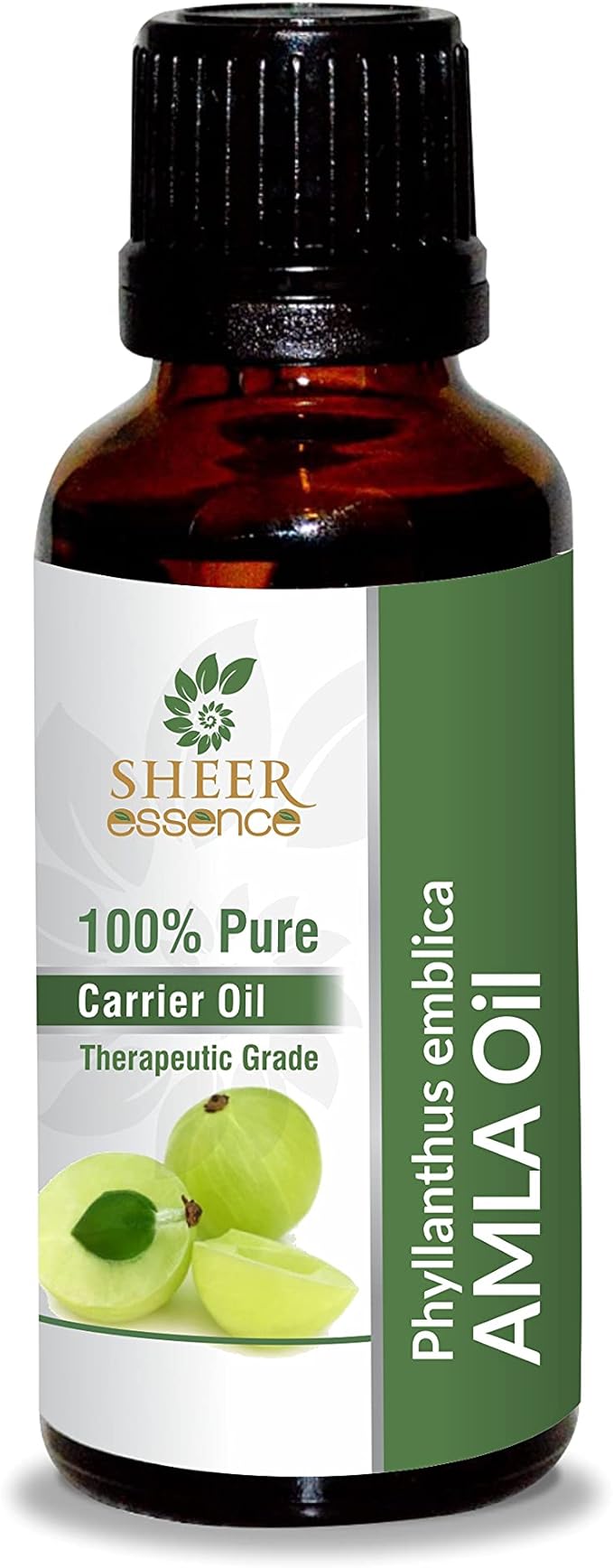 Amla Oil -(Phyllanthus Emblica- Indian Gooseberry Oil)- Carrier Oil 100% Pure Natural Undiluted Uncut Therapeutic Grade Oil 8.45 Fl.OZ