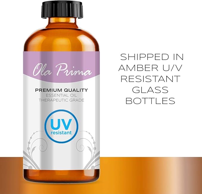Ola Prima Vanilla Essential Oil 16oz – Therapeutic Grade Big Bottle for Aromatherapy, Diffuser & Candle Making, Vanilla Candle Scent - Essential Oils