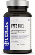 LES Labs Lyte Fuel – Electrolyte Replacement, Endurance, Performance, Muscle Cramping & Keto Support – Magnesium, Zinc, Potassium & Chromium – Non-GMO Supplement – 100 Capsules