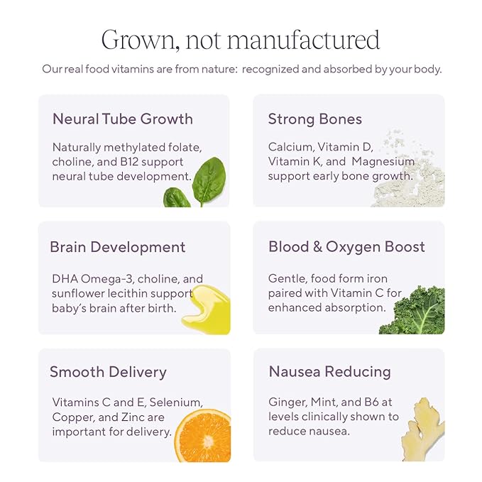 Tend Daily Best Prenatal Vitamin Bar, Made with Organic Ingredients for Pregnant & Postpartum Mothers, Includes DHA, Vitamin D, B, Choline, Folate - Chocolate Sea Salt (4ct)