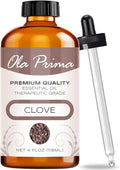 Ola Prima Oils - Clove Essential Oil 4 oz, Clove Oil for Skin, Diffuser, Natural, Premium Grade - Clove Oil