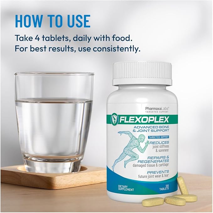 Advanced Bone & Joint Support Supplement | Promotes Healthy Joint Function & Relief from Joint Discomfort | Enhance Cartilage Flexibility & Range of Motion - 120 Count (Pack of 2)