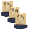 Varina Organic Lavender Activated Charcoal Bar Soap - Gentle Cleansing for Sensitive Skin, Herbal and Mint - 3 Pack - Experience Healthy and Glowing Skin