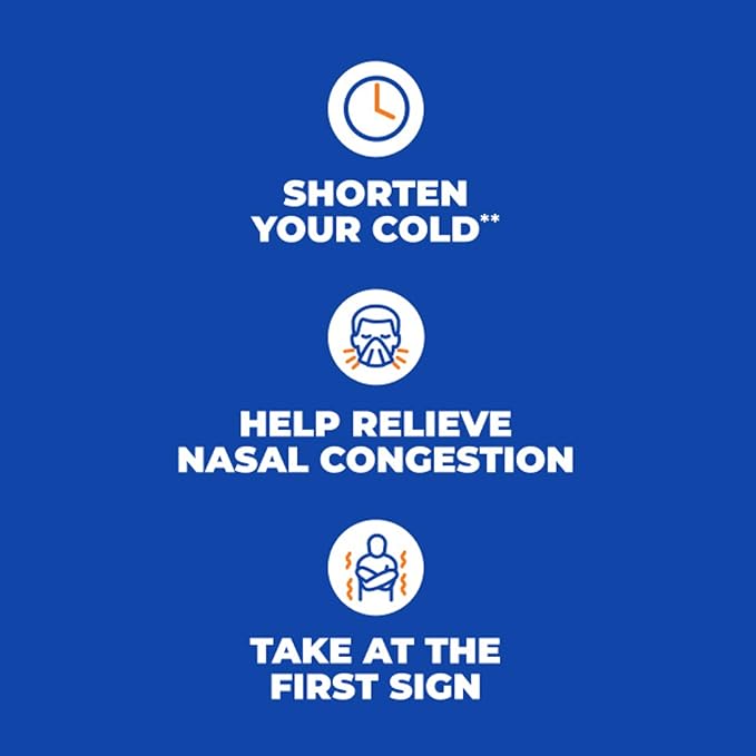 Zicam Cold Remedy Zinc RapidMelts, Elderberry Citrus Flavor, Homeopathic, Cold Shortening Medicine, Shortens Cold Duration, 25 Count