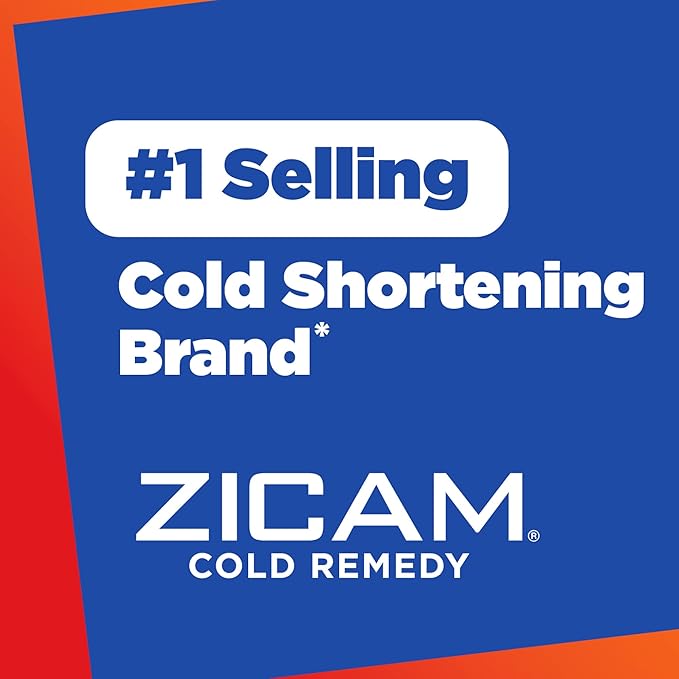 Zicam Cold Remedy Zinc Rapidmelts | Orange Cream Flavor | Shortens Cold Duration | Sugar-Free | Homeopathic