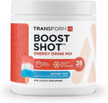 TransformHQ Energy & Focus Powder (Rocket Pop) - Boost Shot Clean Energy Drink Mix - Sugar Free - Non-GMO, Gluten-Free - 28 Servings