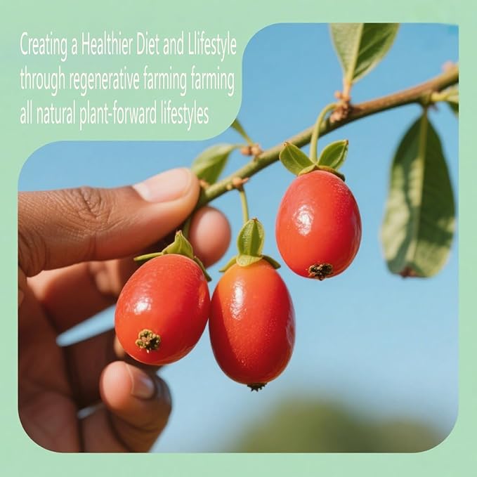 DABC OAK LAND Goji Berries, Wolfberry Premium Large Berry Form 5A Wolfberry 100% Natural Sun-Dried Whole Fruit, S Great Flavor for Soup Drinks, Snacks, Beverages 8OZ/Bag XXXL