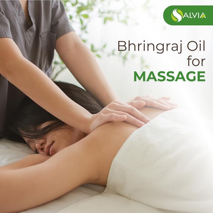 SALVIA Bulk Bhringraj Oil (Eclipta alba) Carrier Oil 100% Pure & Natural Undiluted Unrefined Uncut Organic Standard Oil Cold Pressed Therapeutic Grade Aromatherapy Bulk Oil 1000ml/33.8fl oz