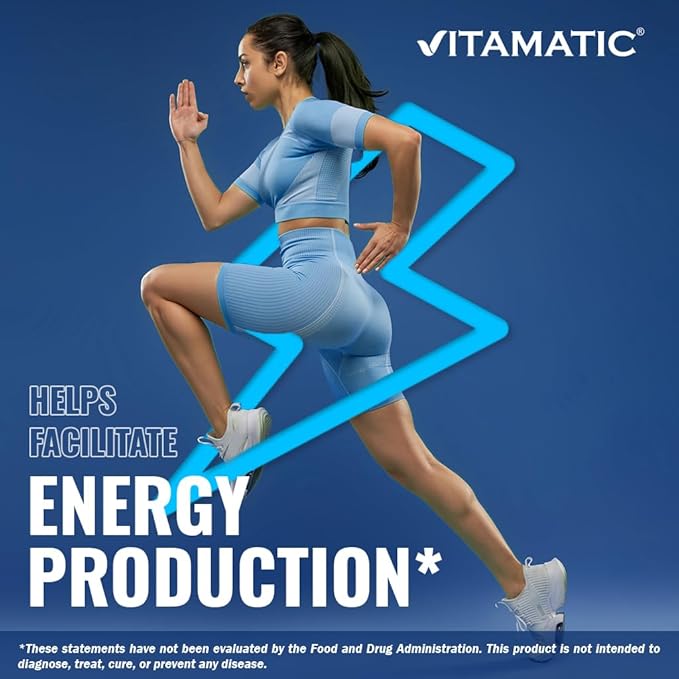 Vitamatic Vitamin B12 1000 mcg Fast Dissolve Tablets – Natural Berry Flavor – 365 Tablets per Bottle - 2 Bottles – Supports Energy Metabolism & Nervous System Health