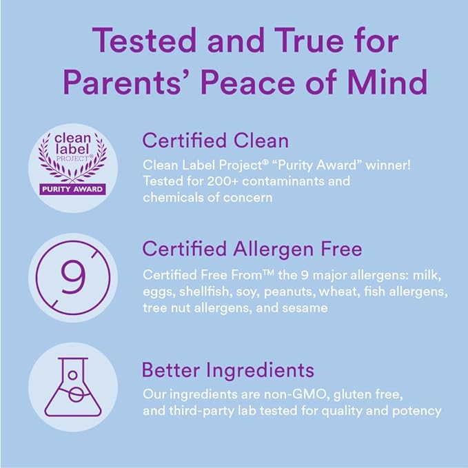 SmartyPants Toddler Multivitamin Gummies: Omega 3 Fish Oil (EPA/DHA), Vitamin D3, C, Vitamin B12, B6, A, K & Zinc, Biotin, Beta Carotene, Gluten Free, Three Fruit Flavors, 90 Count (30 Day Supply)