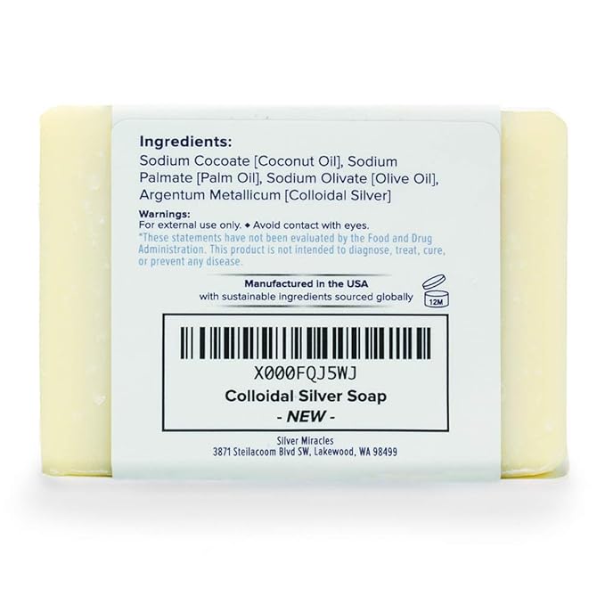 Colloidal Silver Soap - 6 pack