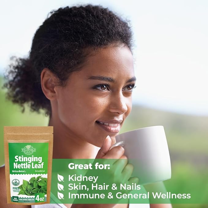 4 oz. Dried Nettle Leaf Tea Ortiga Planta Nettle Herb Bulk Stinging Nettle Leaf Herb Tea (Urtica dioica) - 113g Stinging Nettle Leaves Herbal Tea ortiga verde te