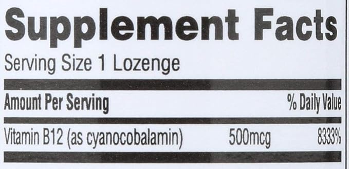 365 by Whole Foods Market, Vitamin B12 500mcg Lozenges, 100 ct