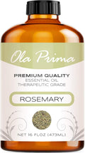 Ola Prima Rosemary Essential Oil (16oz Bulk) for Aromatherapy, Diffuser, Mood Booster – Rosemary Oil for Hair Growth